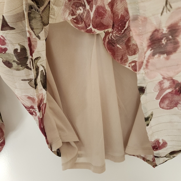 Joie Cecarina Floral Romantic Peasant Blouse Size Large - Picture 6 of 11